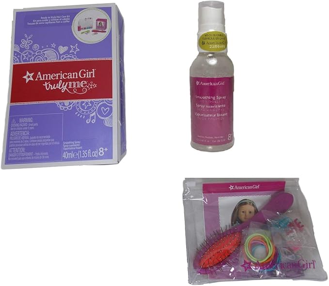 american girl ready to style hair care kit