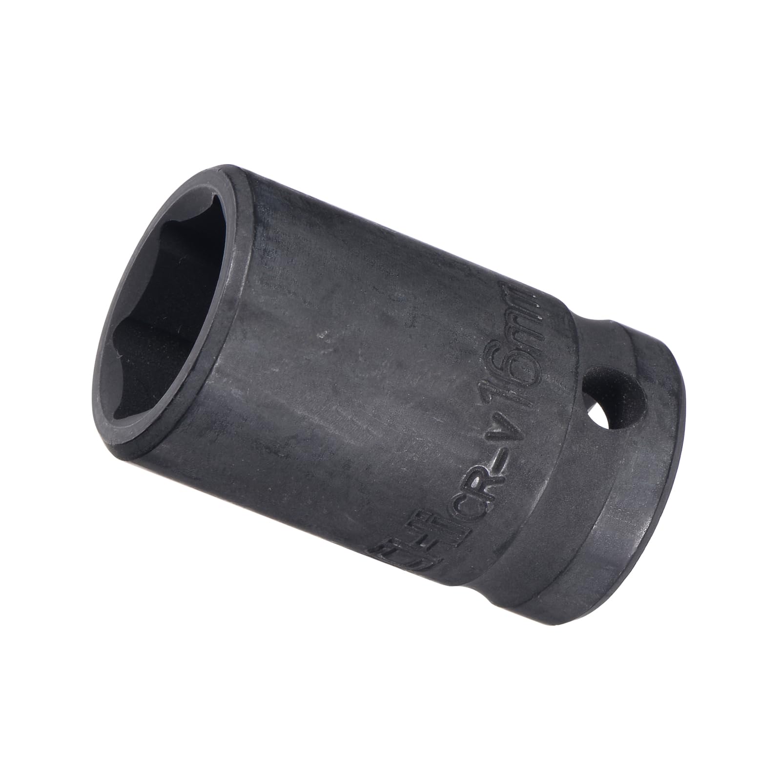 CoCud Deep Impact Socket, 1/2 Inch Drive 16mm Socket Size, CR-V 6-Point Metric Deep Sockets - (Applications: for Remove Tighten Hex Head Bolts Nuts)
