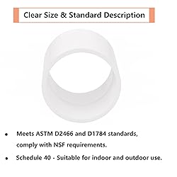 6Pack 2" PVC Pipe Coupling Adapter Pipe Fittings
