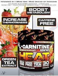 VMI Sports L-Carnitine 1500 Polvo de calor, lima de cerezo, 3.28 oz