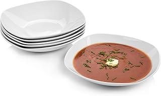 Sänger Suppenteller 'Bilgola' aus Porzellan 6 teilig | Für 6 Personen | EIN modernes Dinnerset für stilbewusste Geniesser
