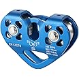 Lixada Zipline Pulley 30KN Trolley Rescue for 1/4 5/16 3/8 1/2 Cable Backyard Zipline, Hauling, Rigging and Commercial Purposes,Holds Upto 6700lbs