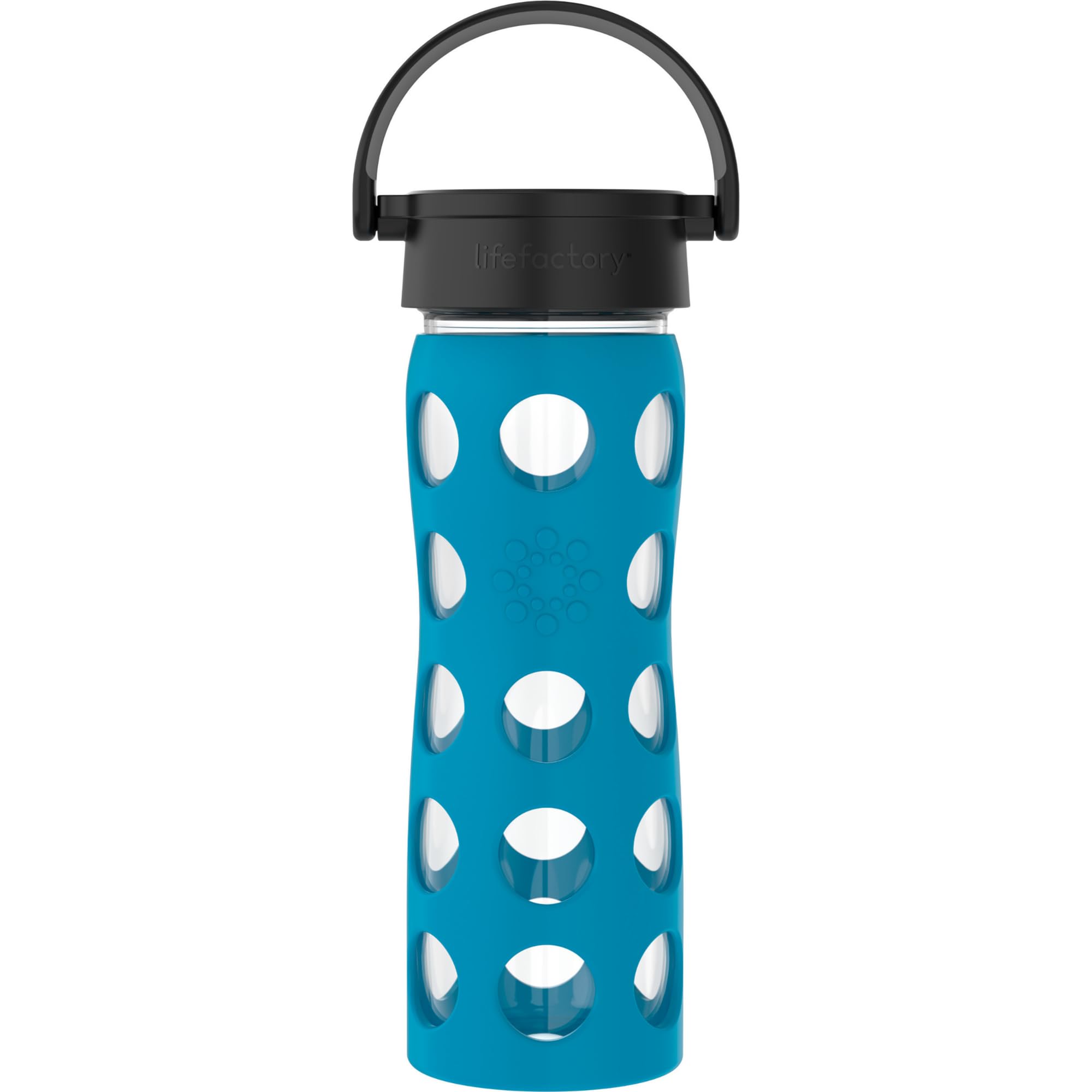 Lifefactory Glass Hydration Bottle Teal Lake 475 ml