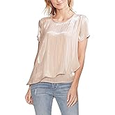Vince Camuto Asymmetrical Overlay Top