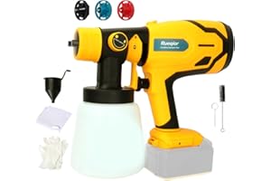 Rueqior Cordless Paint Sprayer for DEWALT 20V Max Battery, Paint Sprayers for Home Interior Airless Electric HVLP, for Furnit
