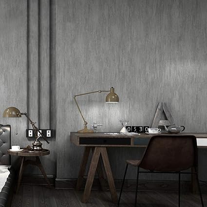 Amazon Com Bizhihnk Black Dark Gray Cement Pvc 3d Deep