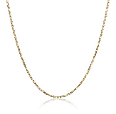 18 Karat 750 Gold Diamantschliff Spiga Weizen Gelbgold Kette - Breite 1.20 mm - Länge wählbar