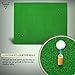 Forbidden Road Golf Practice Hitting Grass Mat with 2 Golf Tee Holes & 1 Golf Tee Rough Indoor Backyard Golf Pad Residential Golf Hitting Mat for Golf Swing Practice (5ft x 3ft)