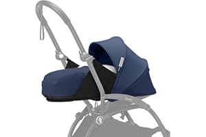 Stokke YOYO 0+ Newborn Pack, Air France Blue - Includes Mattress, Extendable Canopy & Five-Point Harness - Requires YOYO3 Fra