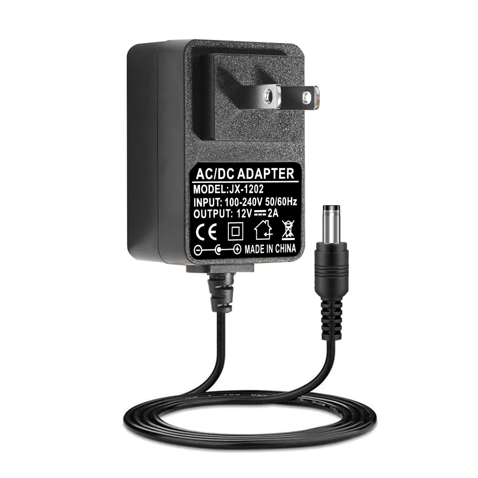 Photo 1 of 12V Adapter for Audio Technica Turntable Charger Power Cord for Audio-Technica AT-LP60X AT-LP60X-BK AT-LP60X-BW AT-LP60XBT-RD AT-LP120XUSB-BK Direct-Drive Turntable Record Player Power DC Adapter
