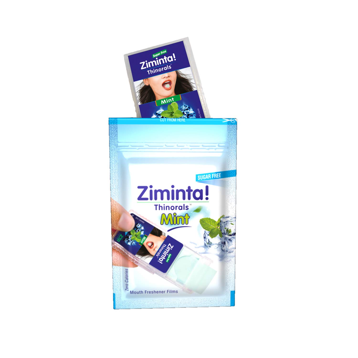 Buy Ziminta Sugar Free Mint Mouth Freshener Strip Corporate Value Pack For Restaurants and