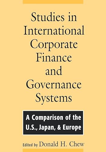 Download Studies in International Corporate Finance and Governance Systems: A Comparison of the US, Japan, and Europe PDF