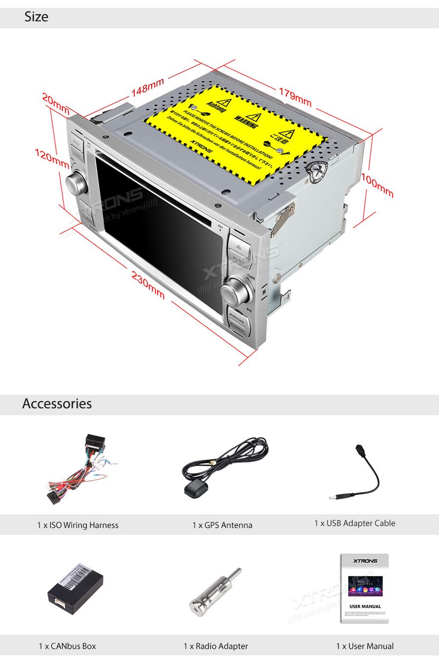 Amazon.com: XTRONS 7 Inch Android 8.1 Octa Core HD Digital Multi-Touch  Screen Car Stereo GPS Radio DVD Player OBD2 TPMS WiFi for Ford Focus Fusion  Fiesta ...