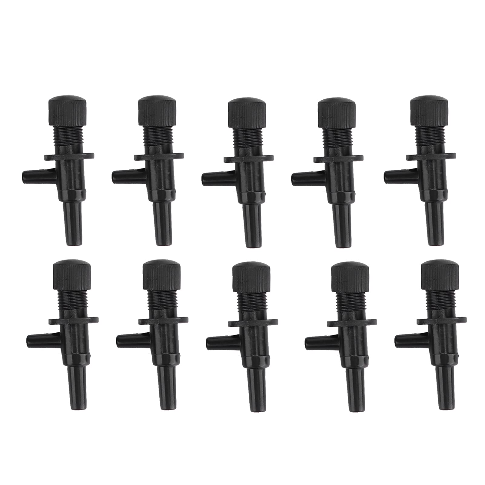 Biitfuu 10 Pack Control Valves Plastic 2 way Control Valves Fish Air Line Regulator Valve for Fish Tank Aquarium