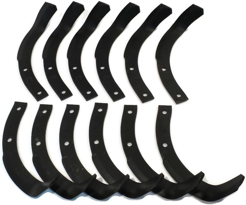 The ROP Shop New Tiller Tine Set for Honda FR500 FR500K1 FR700 FR700K1 RotoTiller Cultivators