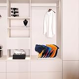 Katslyn 2pcs Acrylic Hat Holder Stand for 14 Caps Storage Organizer with Hooks view 7