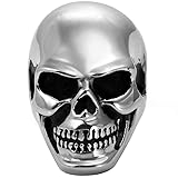 OIDEA Stainless Steel Bikers Skull Ring for Men