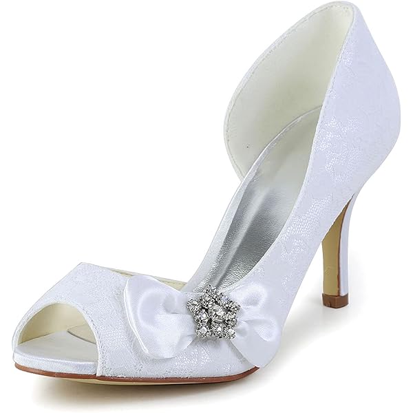 Emily BridalZapatos De Novia De Marfil Con Punta En Las