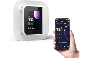 vine Smart Thermostat for House, WiFi Thermostats for Home Compatible with Alexa and Google Assistant, 7day x 8period Programmable, Energy Star Certified, C-Wire Required