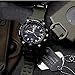 Men's Military Analog Digital Watch Display Sports Watches Multifunctional Large Wrist Watches for Men (Khaki)