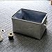 TheWarmHome Collapsible Rectangular Household Fabric Storage Organizer Basket with Handles for Kids,Grey