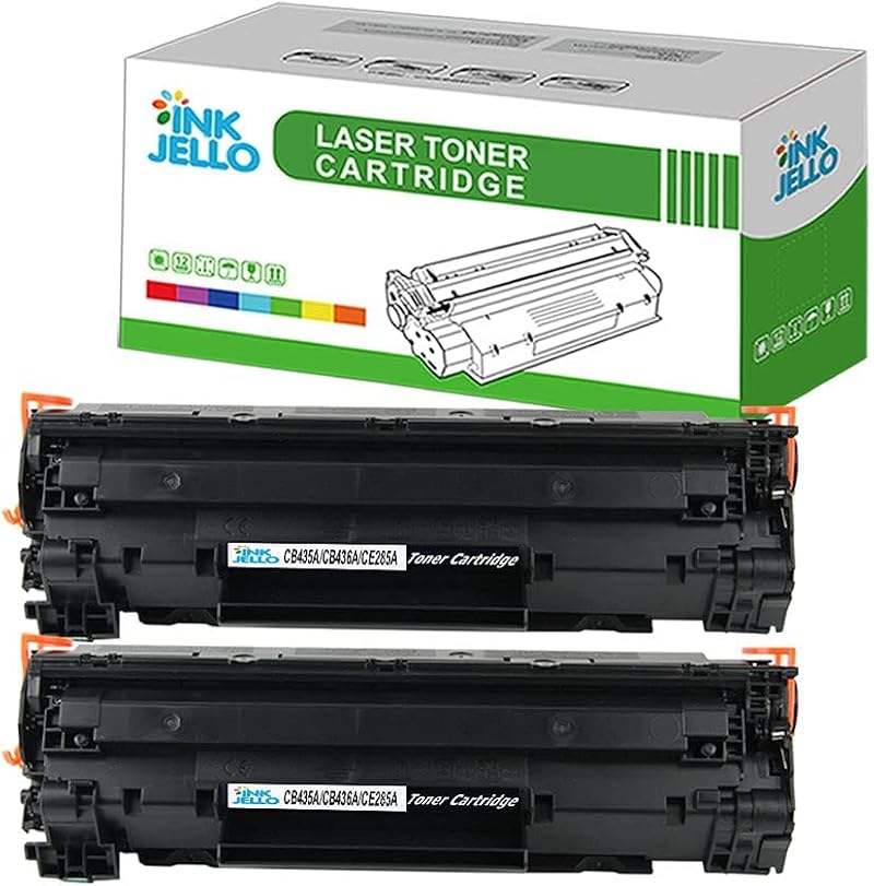 InkJello CB436A Black Toner Cartridge 2pk for HP LaserJet M1120 M1522 P1505