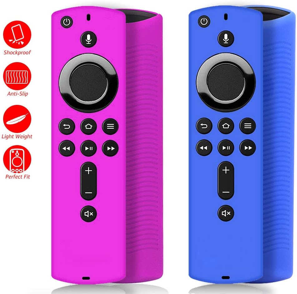 [2 Pack ] Firestick Remote Cover Case, Silicone Remote