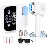 OPT Laser Hair Removal For Women And Men, At-Home Laser Hair Removal with Ice Cooling,IPL Laser Hair Removel with 999999 Flashes, Hair Removal Device for Face Leg Armpit Arm Bikini Line, Max 25J
