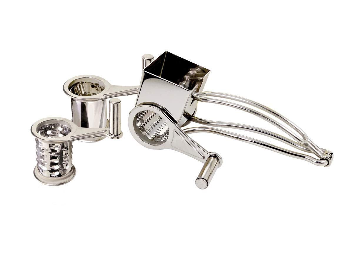 La Bonne Graine Tellier Stainless Steel Grating Mill with 3 Drums