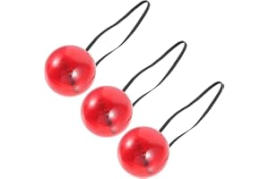 Gadpiparty 3pcs Clown Nose Car Accessories Cosplay Accessories Costume Nose Rudolph Nose Light up Car Decor Role Play for Car for Kids Performance Accessory (Random Color)