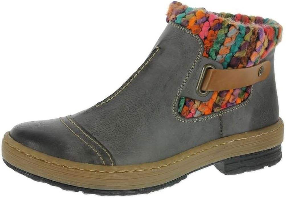 Amazon.com | Rieker Felicitas 43 Women's Boot (EU40, Grey) | Ankle & Bootie