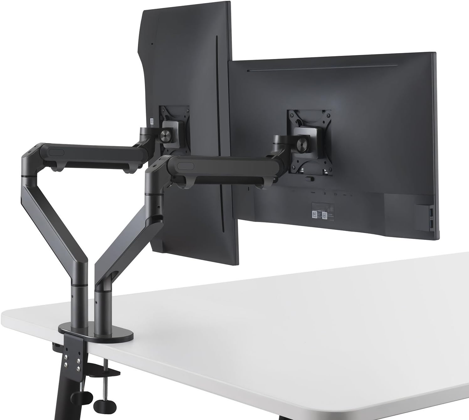 ThingyClub® Dual Gas Spring LCD Arm Desk VESA Bracket & Monitor Arm Stand for 10"-30" Screens: Tilt up 90° /down 85° - Image 4