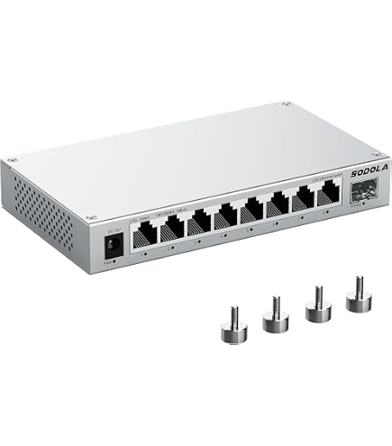 Amazon.com: SODOLA 8-Port Unmanaged 2.5G Switch,8 x 2.5GBASE-T