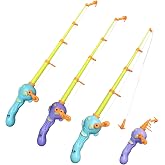 3 Pcs Magnetic Fishing Pole for Kids - Baby and Toddler Bath Toy for Bath, Pool (No Fishes Included)