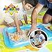 AnanBros Play Sand, Magic Space Sand Castle Building Kit, Squeezable Beach Sand 2 LB + Castle Molds and Sand Tray, Best Sand Toys for Kids