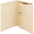 Smead End Tab Fastener File Folder, Shelf-Master® Reinforced Straight-Cut Tab, 1 Fastener, Letter Size, Manila, 50 per Box (34110)