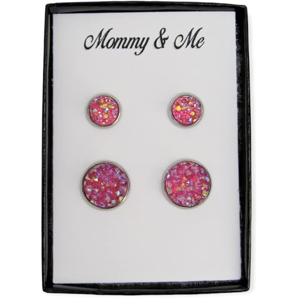 Daughter Pink Sparkle Matching Earrings 