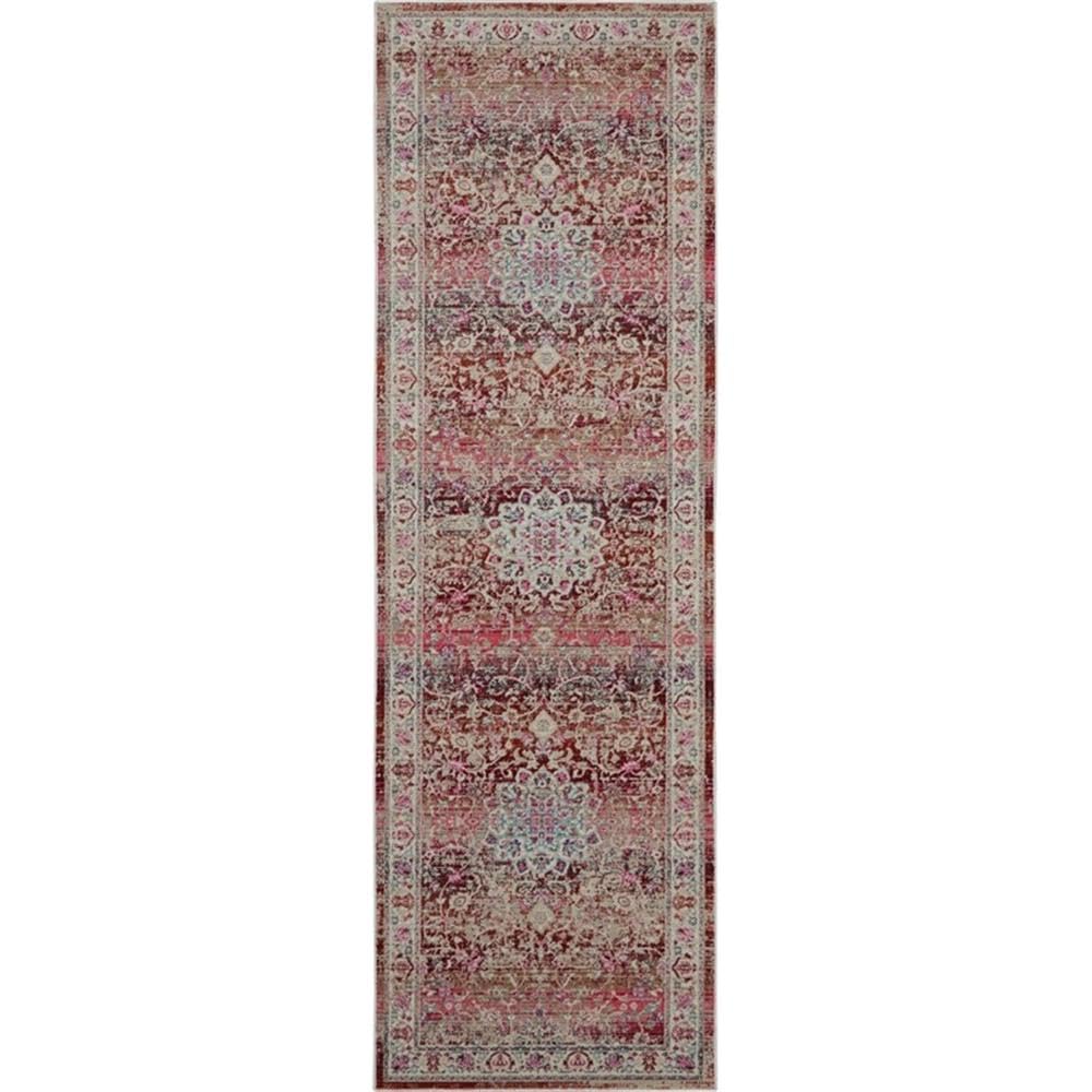 Rugs Direct Rug, Polypropylene, Red, 61cm x 183cm