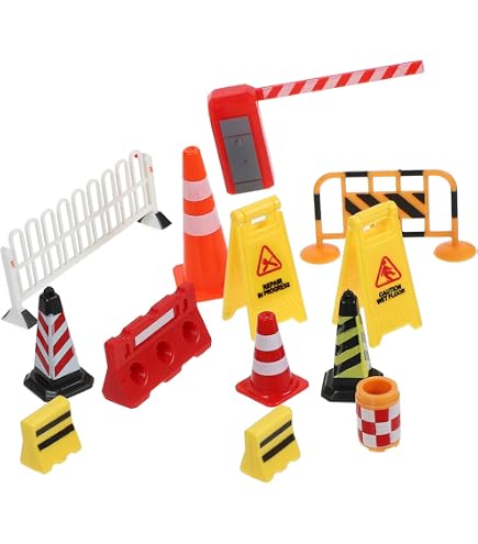 JOINPAYA - Lot De 10 Mini Cônes De Signalisation - Jeu éducatif, Décoration De Paysage, Simulation Routière, Dès 3 Ans