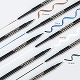 Makeup Revolution Felt & Kohl Eyeliner Brown Dual Tip Long Lasting Definition view 4