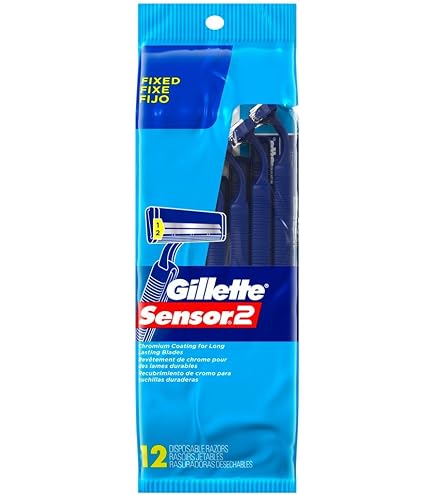 Pack Rasoir Gillette Sensor Vintage - Manche Métal, 2 Recharges, Neuf, Fabriqué USA 1990