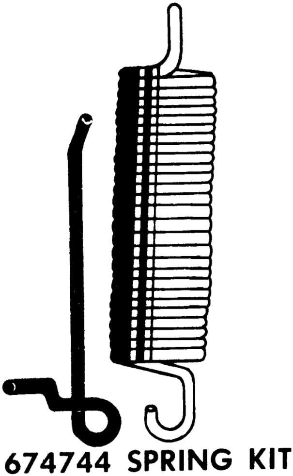 Whirlpool 674744 Dishwasher Door Spring Kit Genuine Original Equipment Manufacturer (OEM) Part