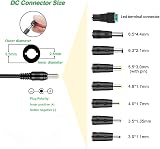 Gonine 12V 5A 60W AC/DC Power Adapter Universal 100-240V Plug & 10 Connectors view 3