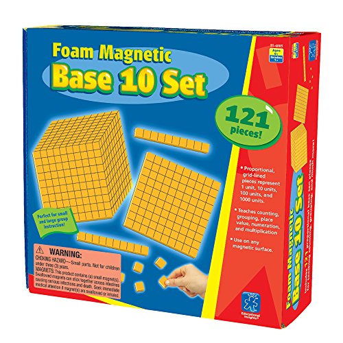 Educational Insights Foam Magnetic Base 10 Set (121 Pieces)