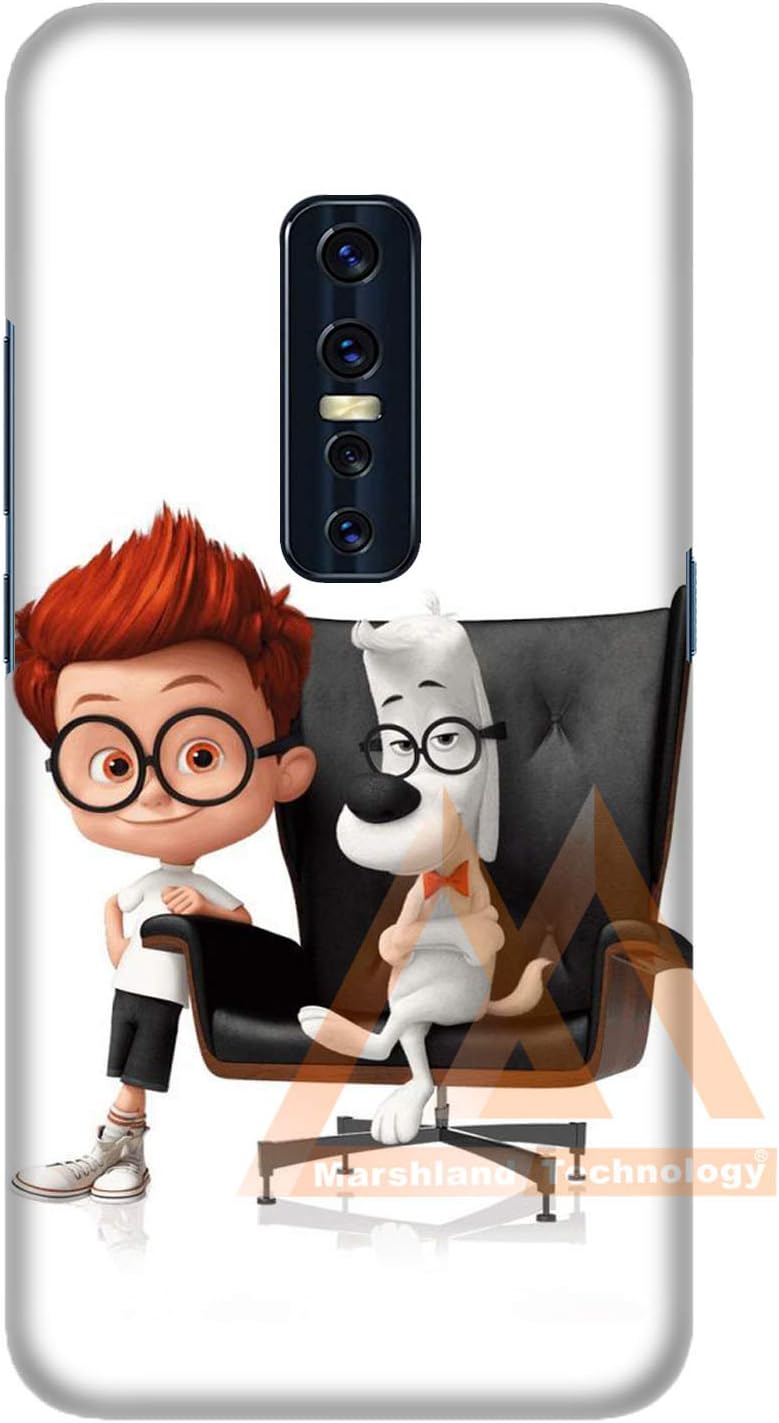 MARSHLAND Latest Boy with Doggy Pattern Printed Design Anti Scratch Hard Back Cover Compatible for Vivo V17 Pro