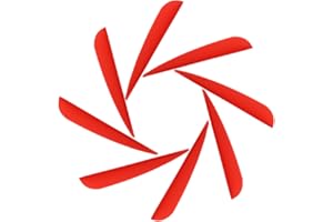 M.SJUMPPER ARCHERY Arrows Vanes Fletches 3 Inch Plastic TPU Fletching for Hunting Targeting Arrow (51 Pack)