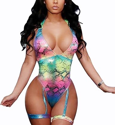 one piece swimsuit with garter