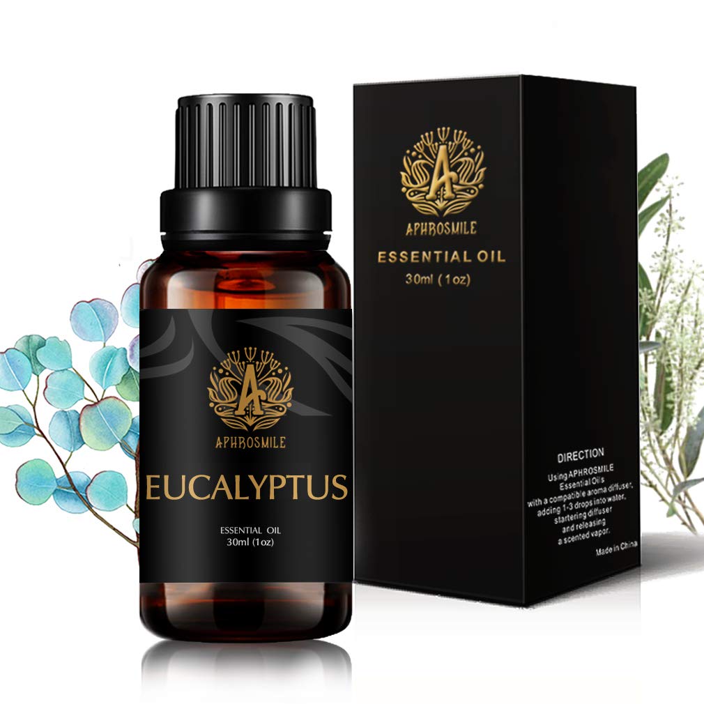Aromatherapy Eucalyptus Scented Oil, 1oz - 30ml Aromatherapy Essential Oil Eucalyptus Scent for Diffuser, Humidifier, Therapeutic Grade Eucalyptus Fragrance Essential Oil for Massage, Home