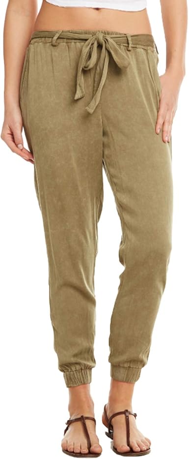 tie waist skinny trousers