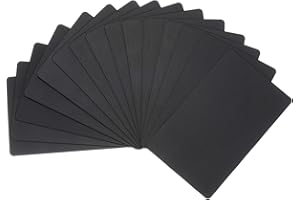 PATIKIL 15 Pack Metal Business Cards Anodized 0.8mm Thick Anodized Aluminum Blanks Name Card 3.4x2.1Inch Laser Engrave Printa